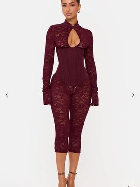 Murci Lace Corset Jumpsuit